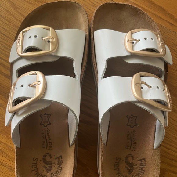 Fantasy Helena White Sandals EU 37 US 6.5 - Picture 1 of 6